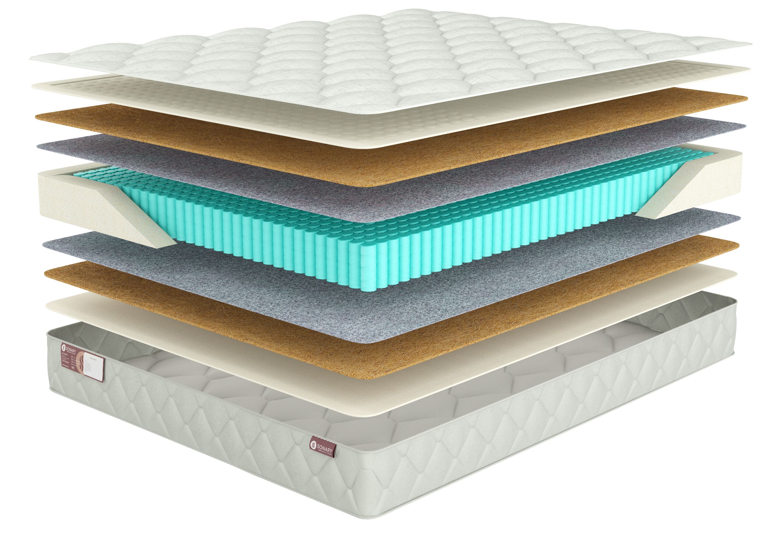 

Матрас Sonary Relax Fermi 140х205, Белый, Fermi