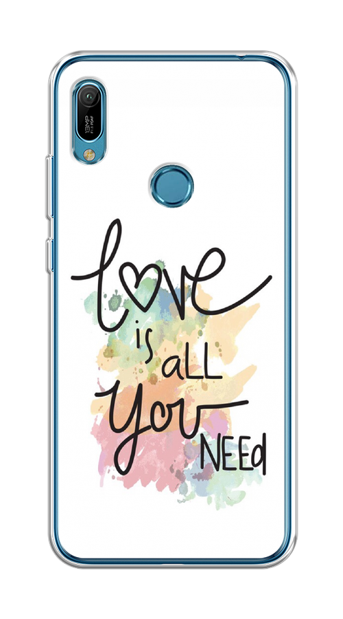 

Чехол на Huawei Y6 2019/Honor 8a/8a Pro/Y6s "Love is all you need", Белый;черный;зеленый, 611550-1