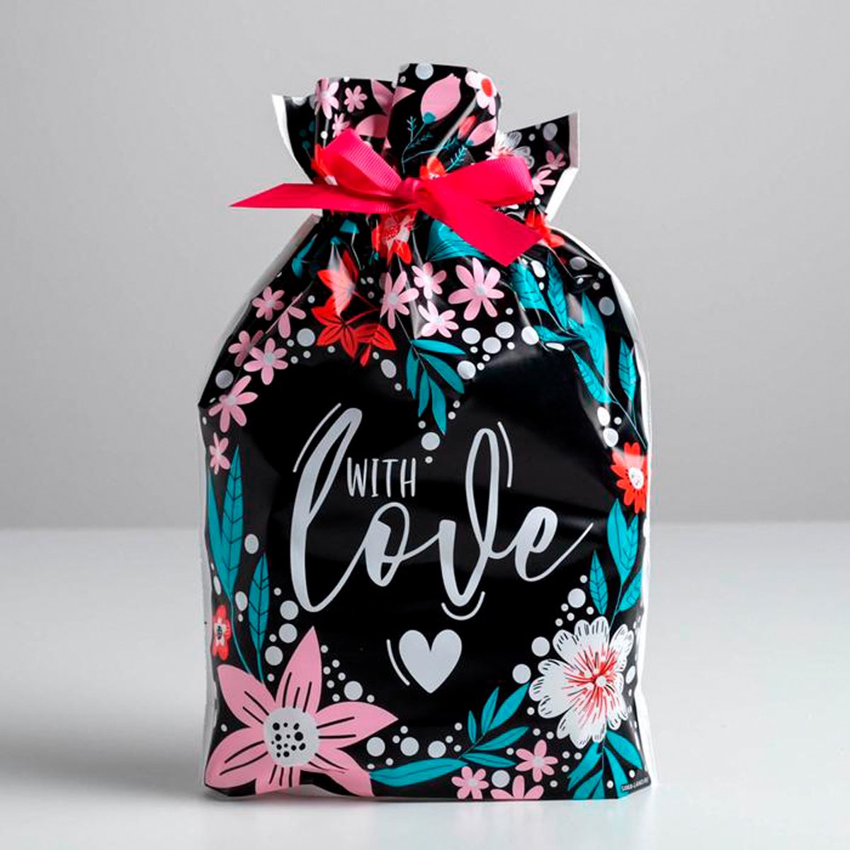 

Пакет подарочный Дарите Счастье With love, 20x30