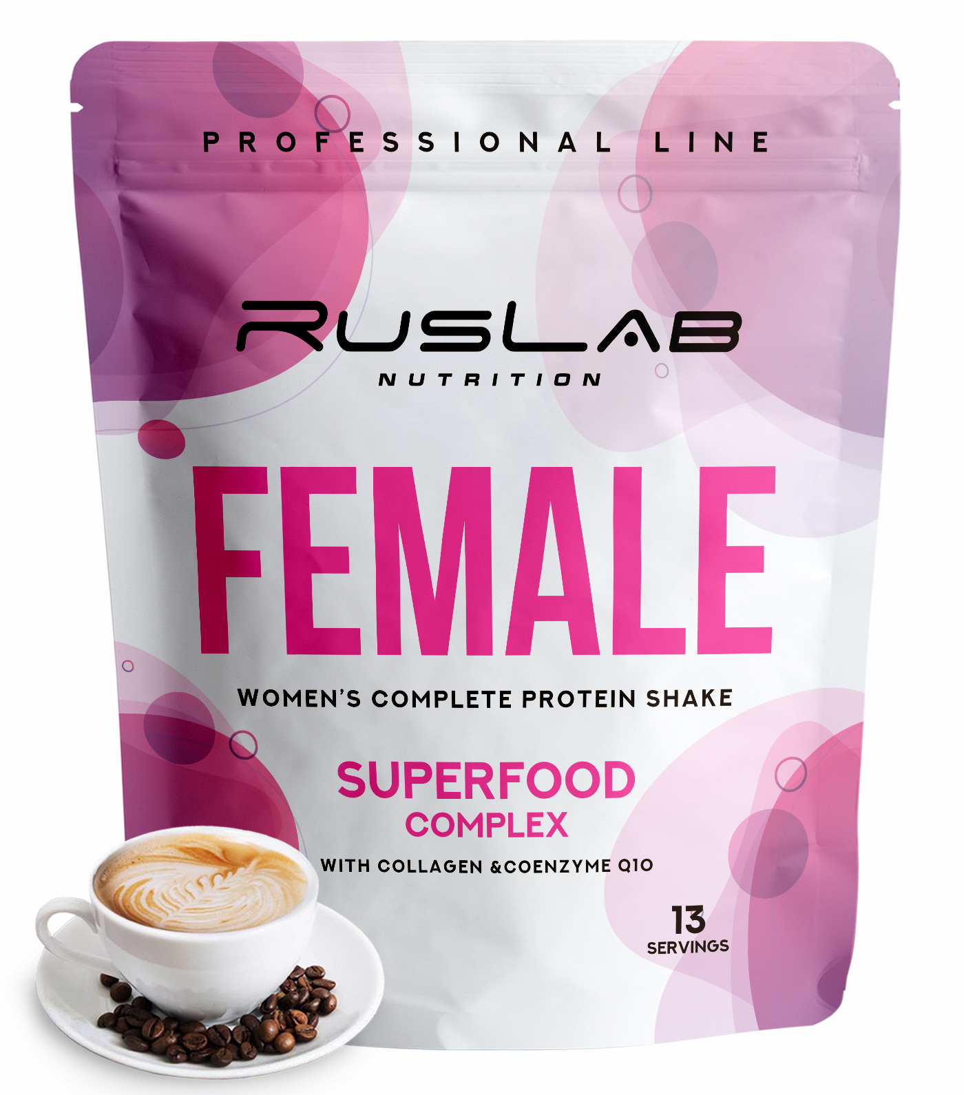 FEMALE Super Food Complex RusLabNutrition 416гр вкус капучино