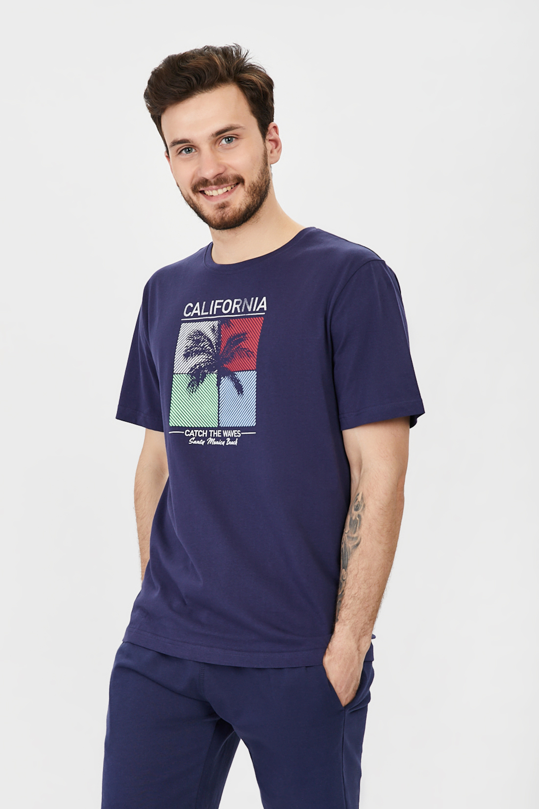 

Футболка мужская blue 7 302681 BLUE SEVEN синяя XL