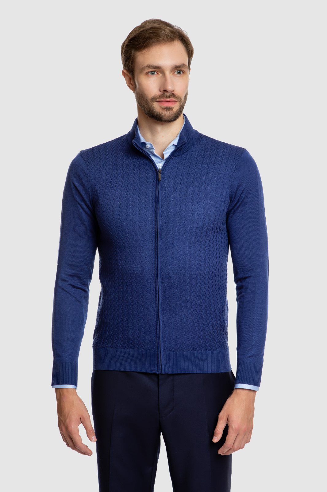 

Кардиган мужской Kanzler 160015W03O093 синий 3XL, 160015W03O093