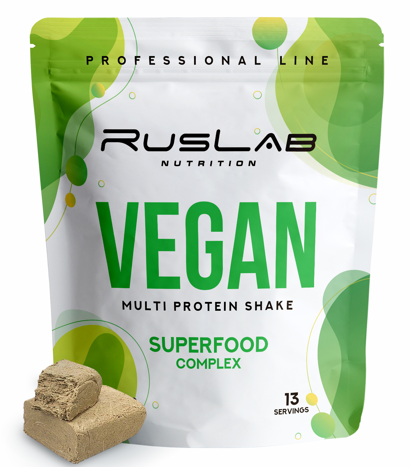 Multi VEGAN Protein Shake RusLabNutrition веганский протеин 416гр вкус халва