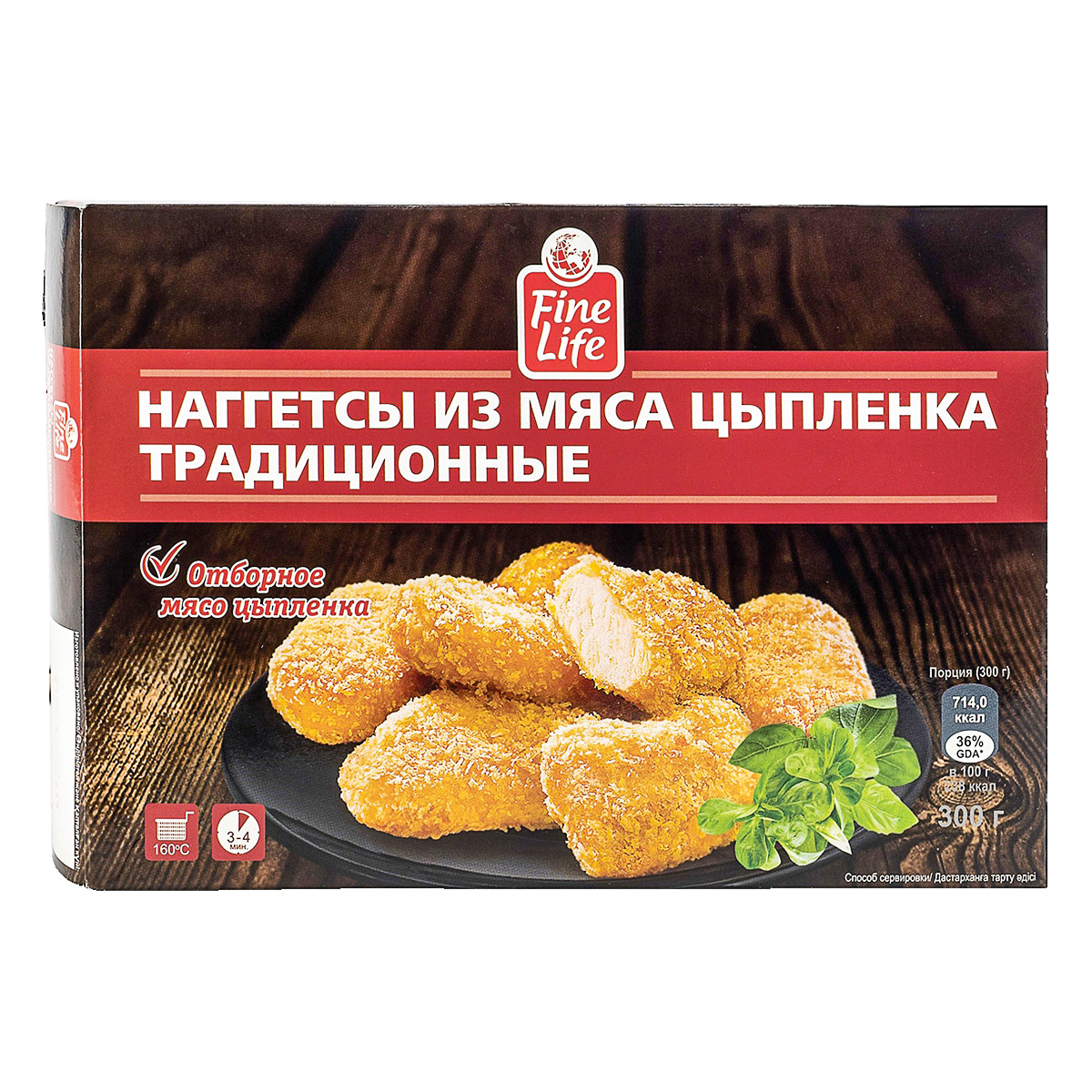 

Наггетсы Fine Life Традиционные из мяса цыпленка 300 г