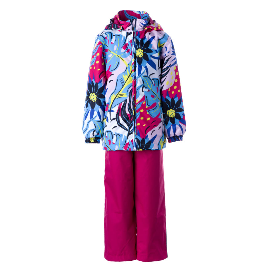 Комплект верхней одежды Huppa YONNE, 34063-фуксия с цветами, 116