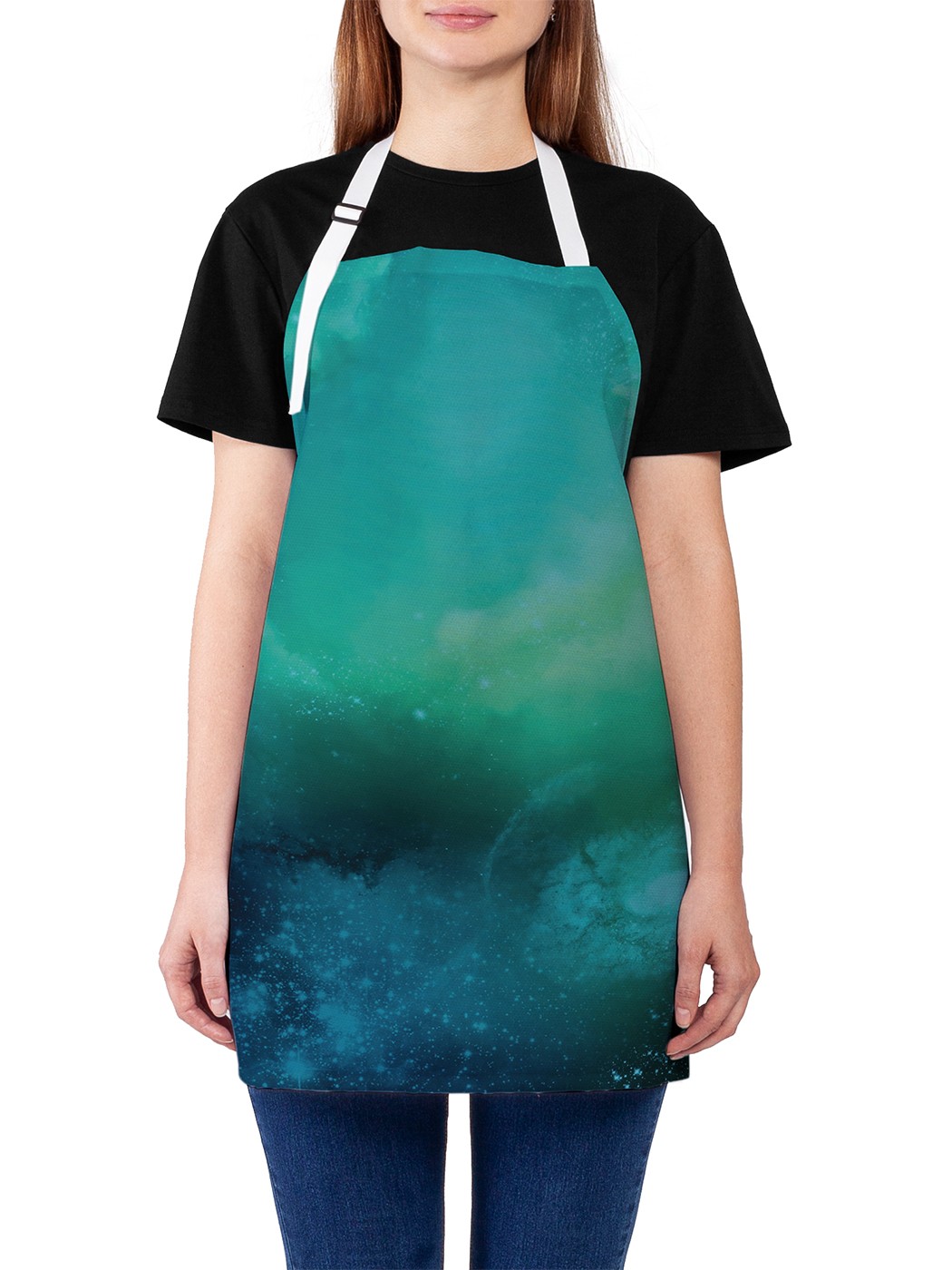 

Фартук женский JoyArty для готовки "Простор для исследования", универсальный размер, Розовый