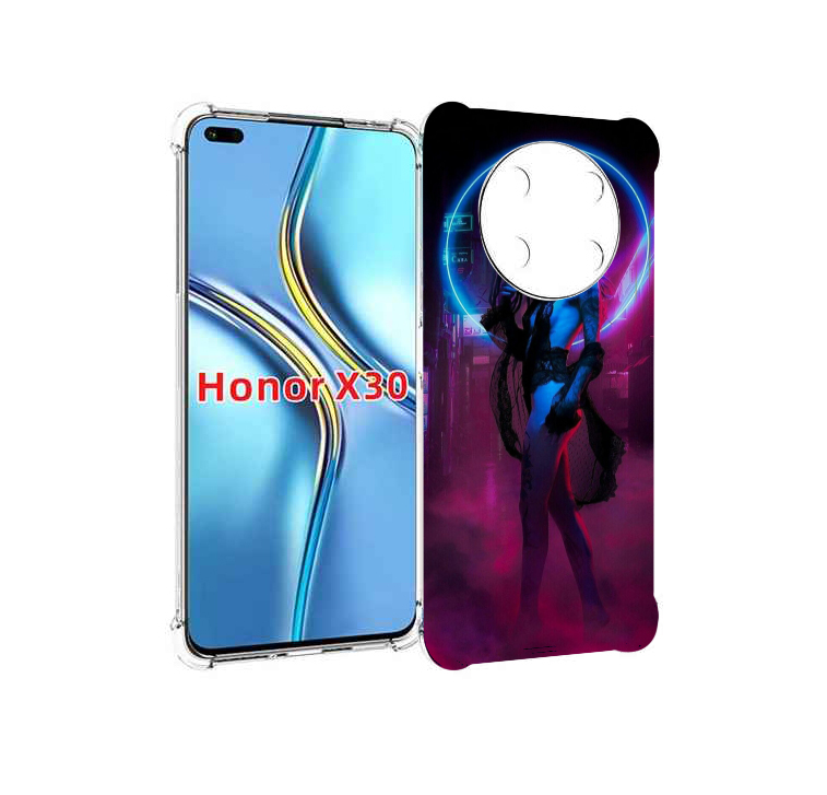 

Чехол MyPads красивая девушка в дыму неон женский для Honor X30 / Magic4 Lite 5G, Прозрачный, Tocco