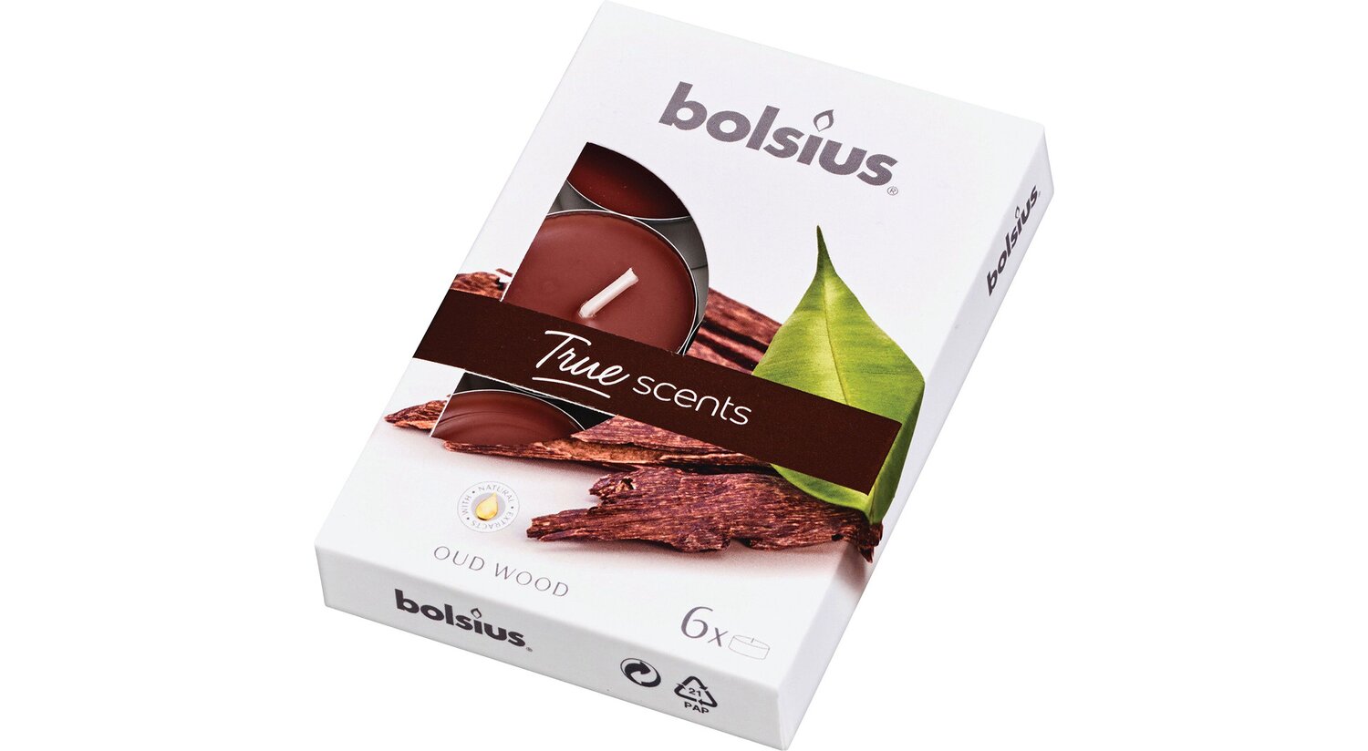 

Свечи Bolsius ароматические 6 шт агаровое дерево