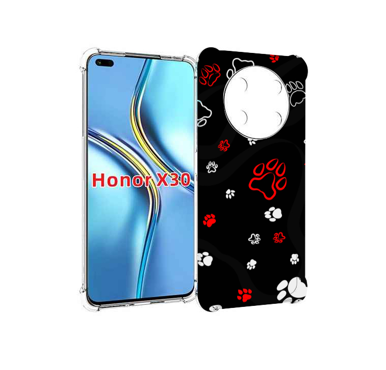 

Чехол MyPads кошачьи-лапки для Honor X30 / Magic4 Lite 5G, Прозрачный, Tocco