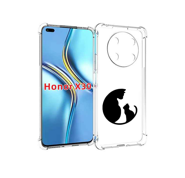 

Чехол MyPads коты в полукруге для Honor X30 / Magic4 Lite 5G, Прозрачный, Tocco