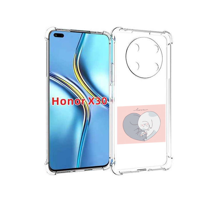 

Чехол MyPads котики-в-форме-сердца для Honor X30 / Magic4 Lite 5G, Прозрачный, Tocco