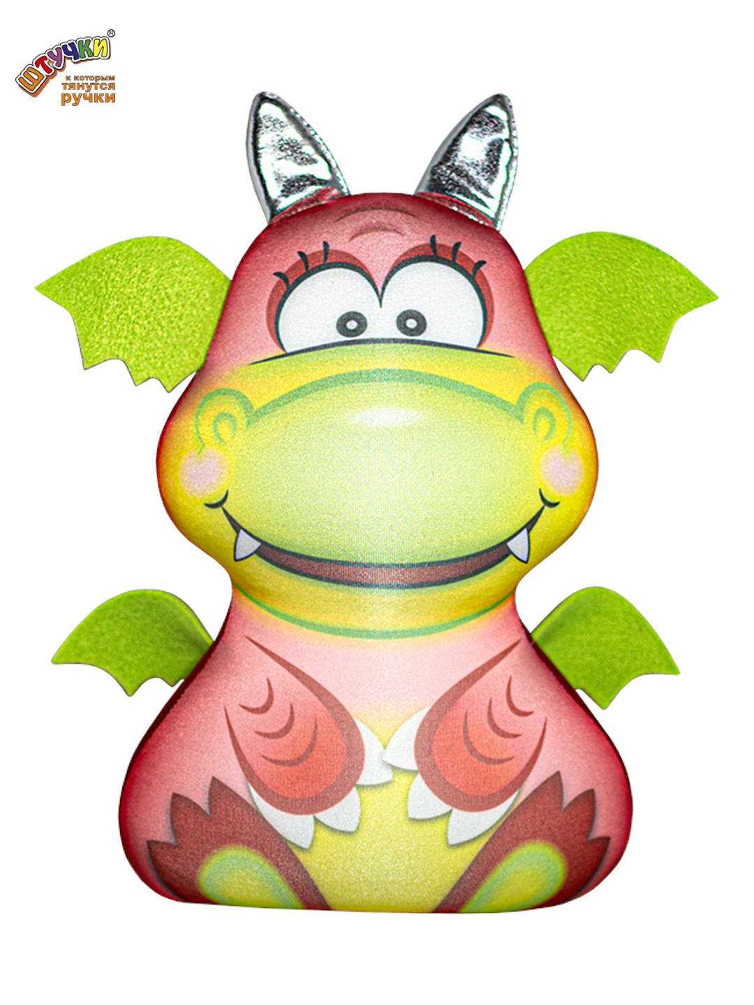 Мягкая игрушка Штучки, к которым тянутся ручки Дракон Милашка, красный