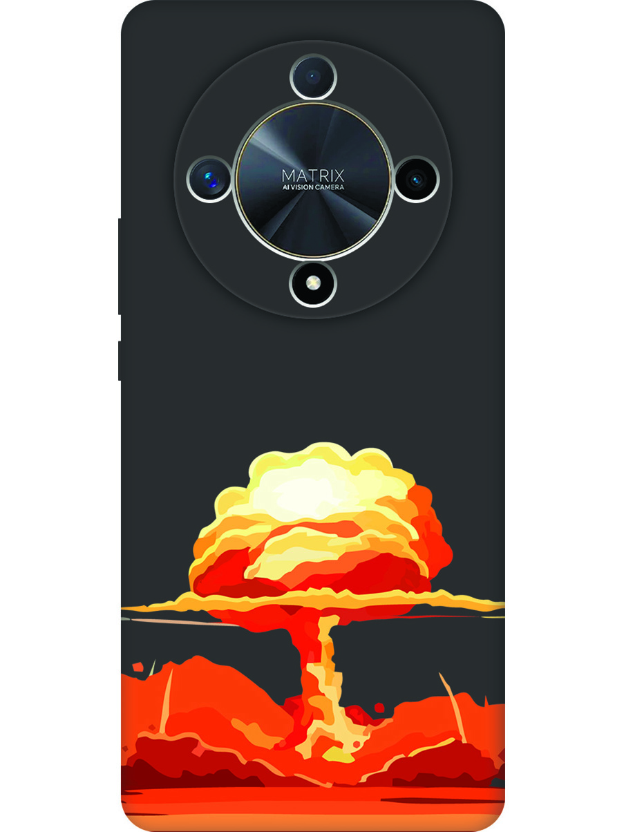 

Силиконовый чехол на Honor X9b / X50 с принтом "Ядерный взрыв" матовый черный, Черный;прозрачный;красный, 781974361