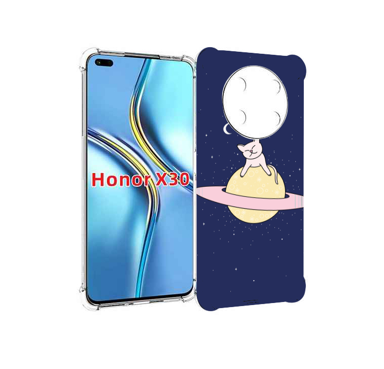 

Чехол MyPads котик на планете для Honor X30 / Magic4 Lite 5G, Прозрачный, Tocco
