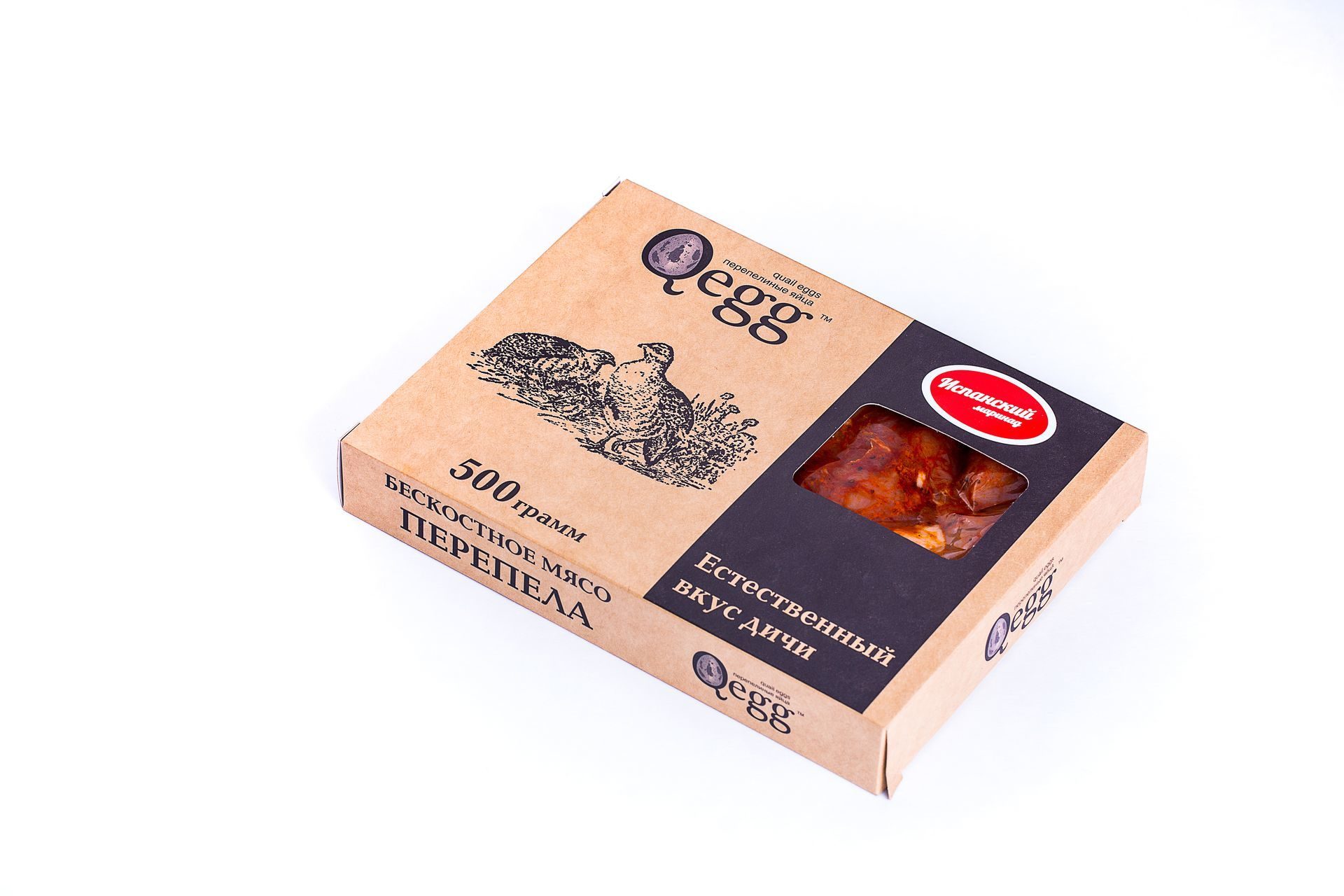 

Мясо перепела Qegg Испанский маринад для жаркого бескостное замороженное 500 г
