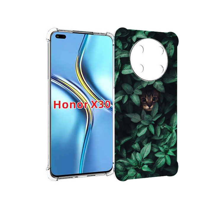 

Чехол MyPads котенок в листьях для Honor X30 / Magic4 Lite 5G, Прозрачный, Tocco