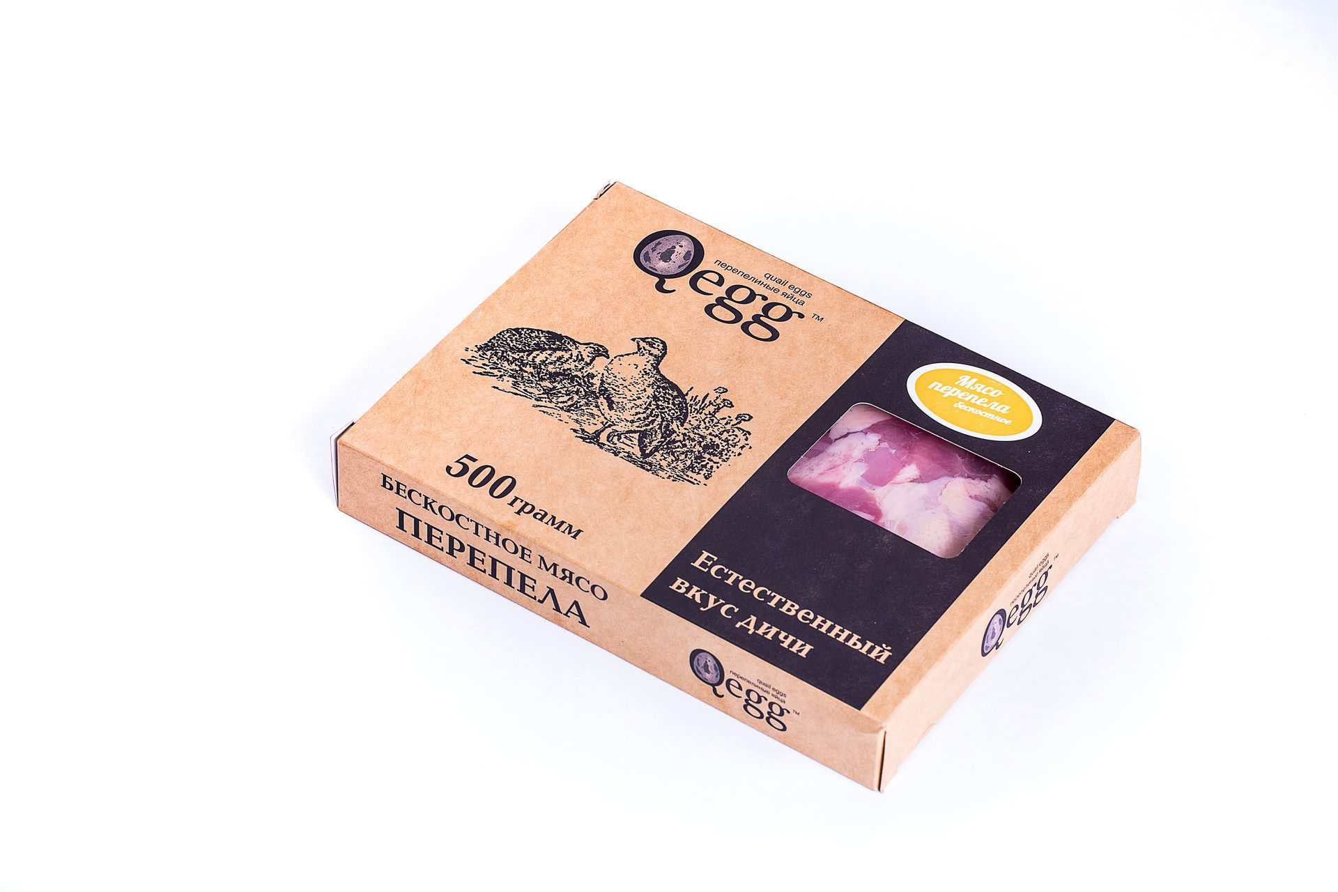 

Мясо перепела Qegg бескостное замороженное 500 г