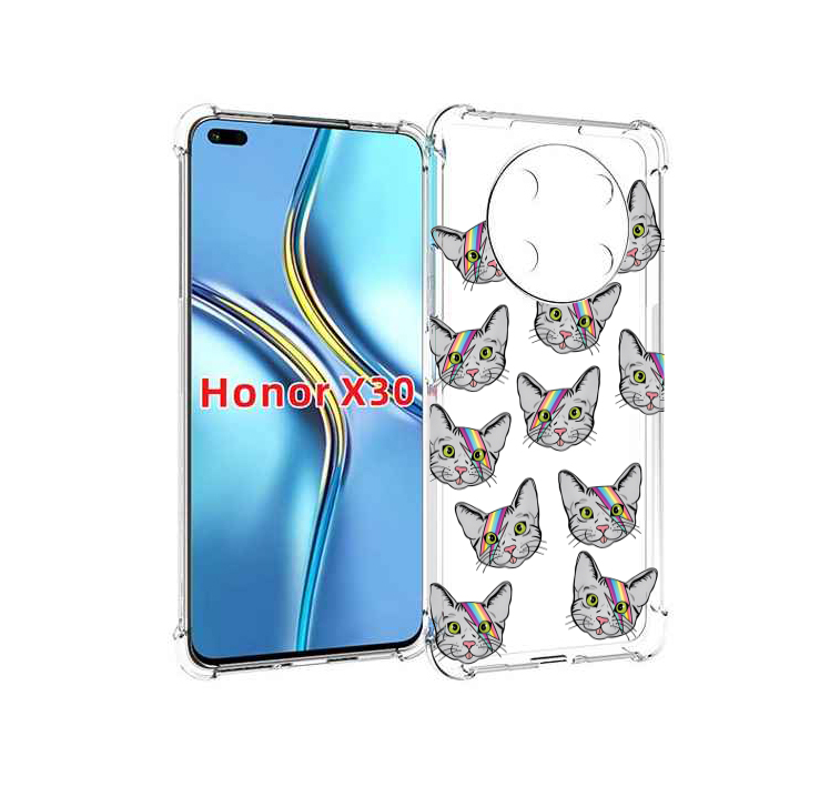 

Чехол MyPads кот-с-молнией-на-лбу для Honor X30 / Magic4 Lite 5G, Прозрачный, Tocco
