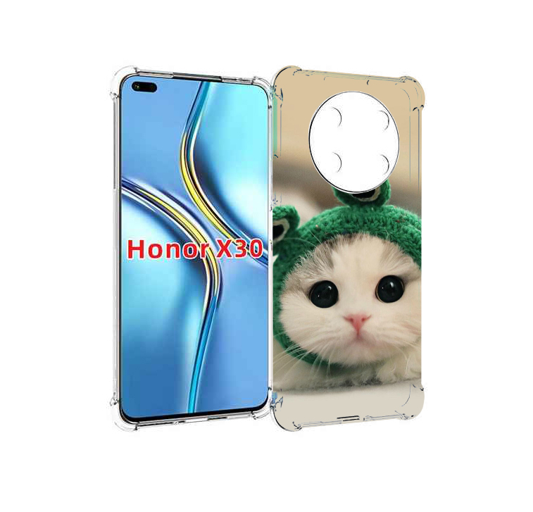 

Чехол MyPads кот-лягушка детский для Honor X30 / Magic4 Lite 5G, Прозрачный, Tocco