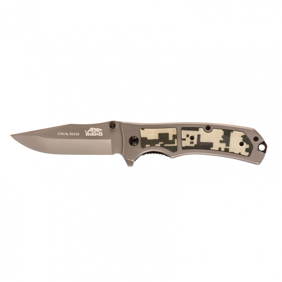 Туристический нож Барс Нож туристический, БАРС 79204, gray chrome