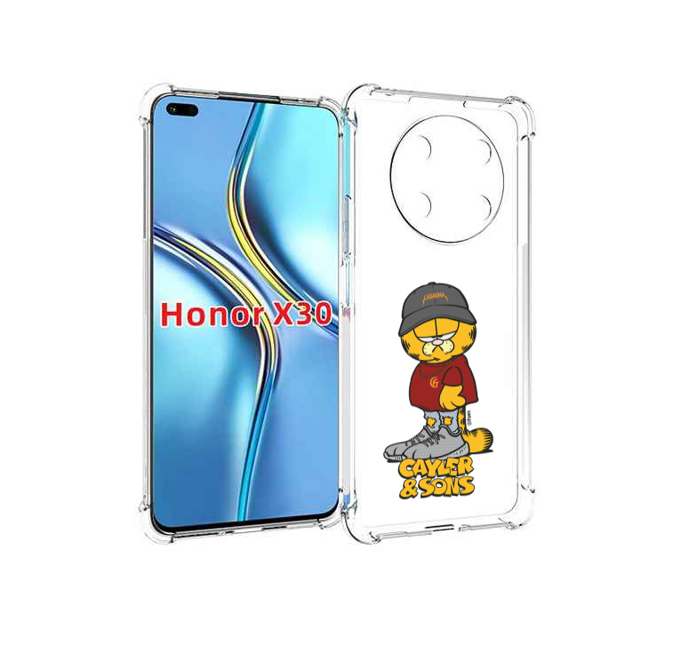 Чехол MyPads кот-в-кроссовках для Honor X30 / Magic4 Lite 5G