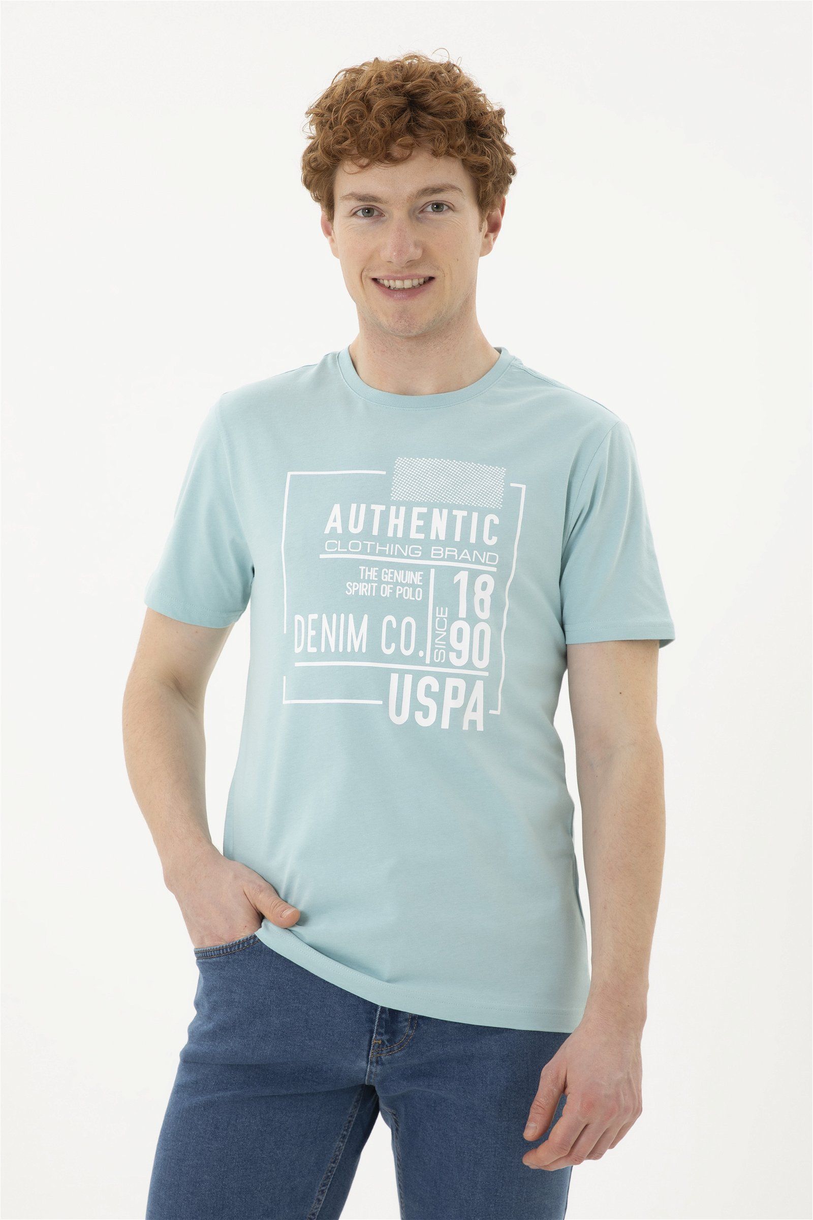 

Футболка мужская US Polo Assn G081GL0110GOLA бирюзовая M, Бирюзовый, G081GL0110GOLA