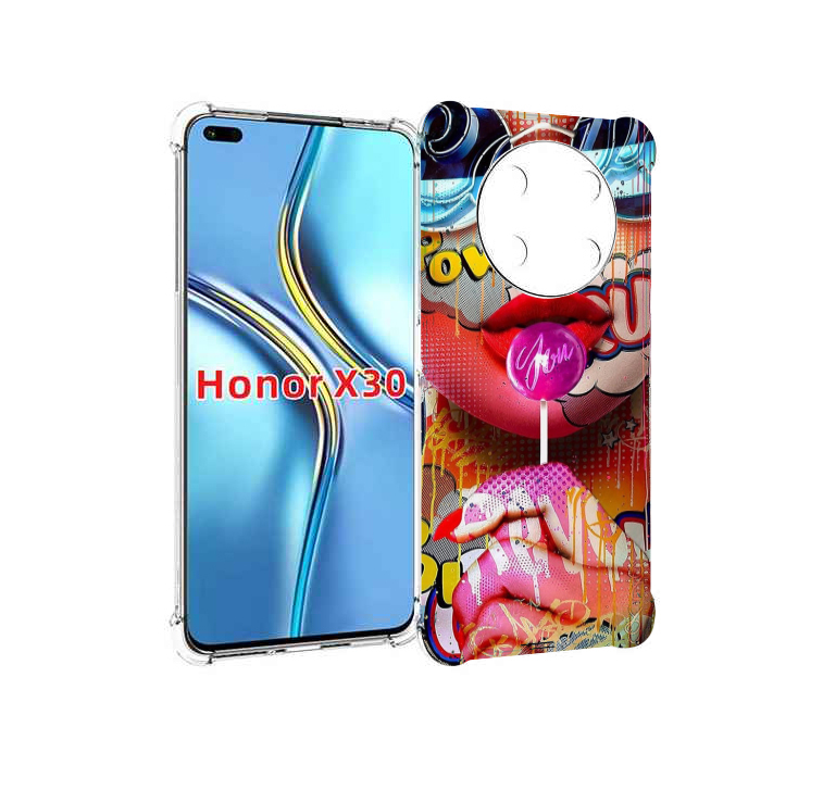 Чехол MyPads комикс-девушка женский для Honor X30 / Magic4 Lite 5G