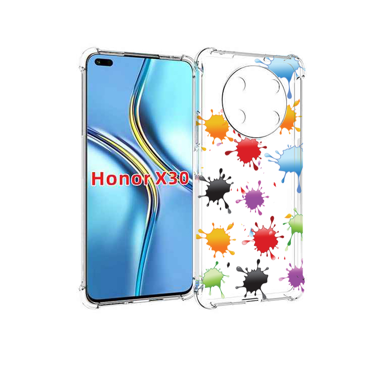 

Чехол MyPads кляксы для Honor X30 / Magic4 Lite 5G, Прозрачный, Tocco