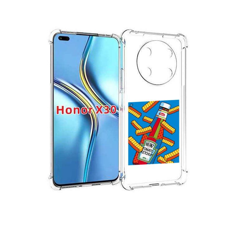 

Чехол MyPads картошка с соусом для Honor X30 / Magic4 Lite 5G, Прозрачный, Tocco