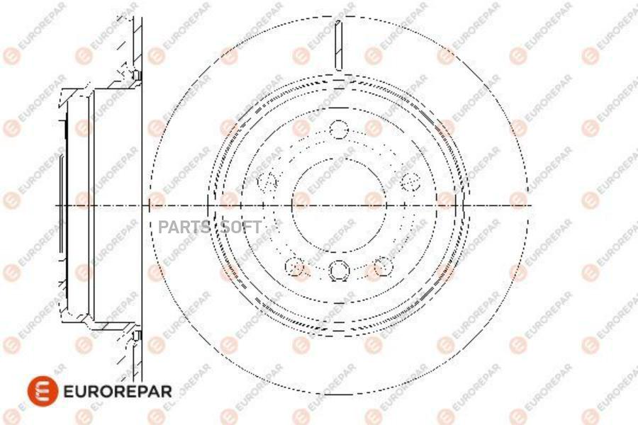 

EUROREPAR Диск тормозной BMW 1 E81 130 i 2006, front, D=300x20