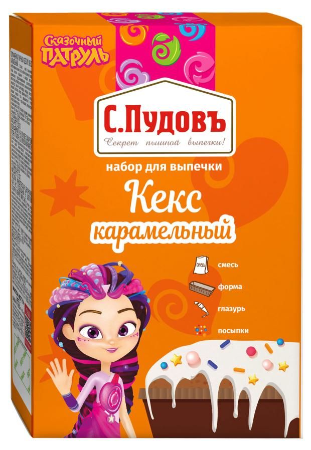

Смесь для выпечки С.Пудовъ Кекс карамельный с глазурью 200 г