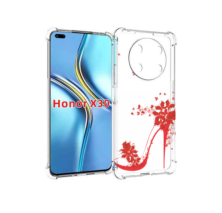 

Чехол MyPads каблук-в-цветах для Honor X30 / Magic4 Lite 5G, Прозрачный, Tocco
