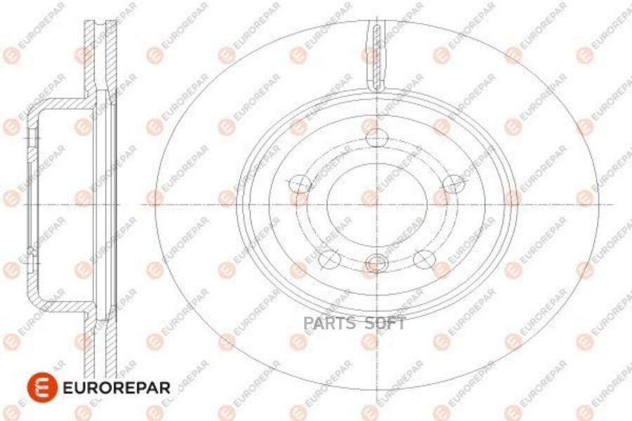 

EUROREPAR Диск тормозной BMW 5 F10 520 i 09, front, D=330 x 24