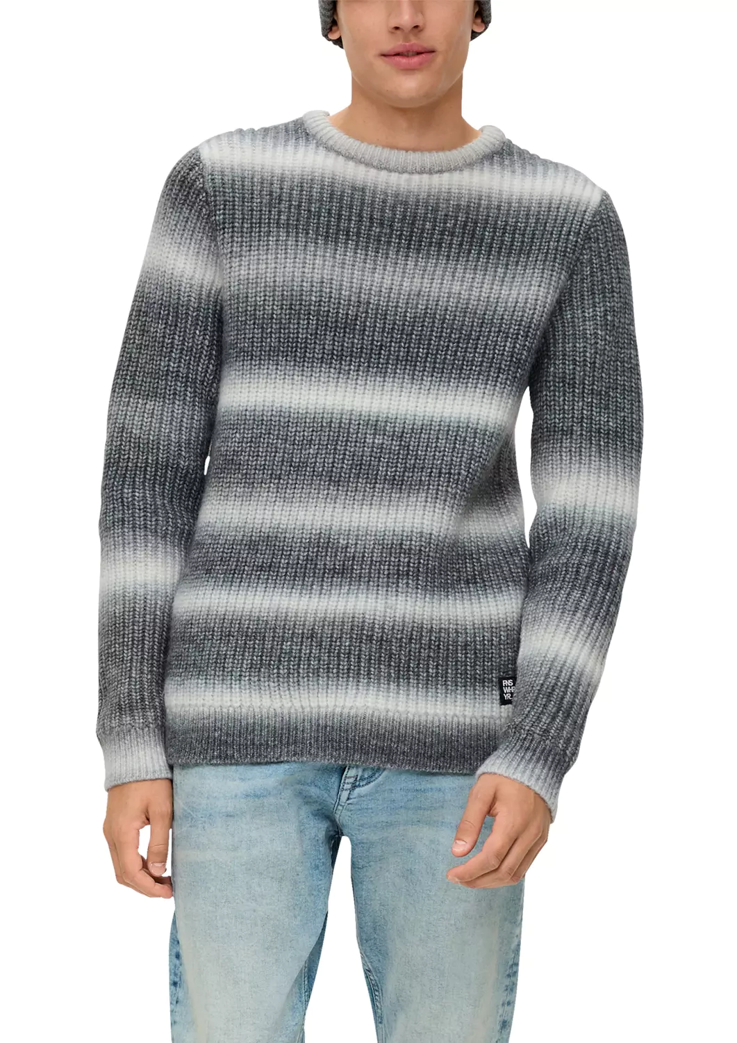 Пуловер мужской QS by s.Oliver 2135506/99G0, серый, M