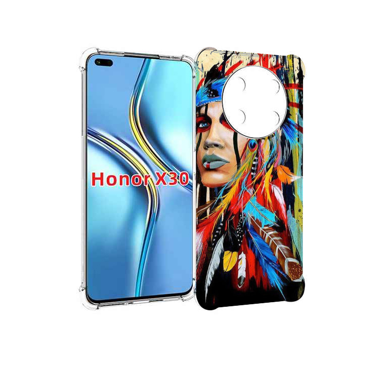 

Чехол MyPads индеец расписной для Honor X30 / Magic4 Lite 5G, Прозрачный, Tocco