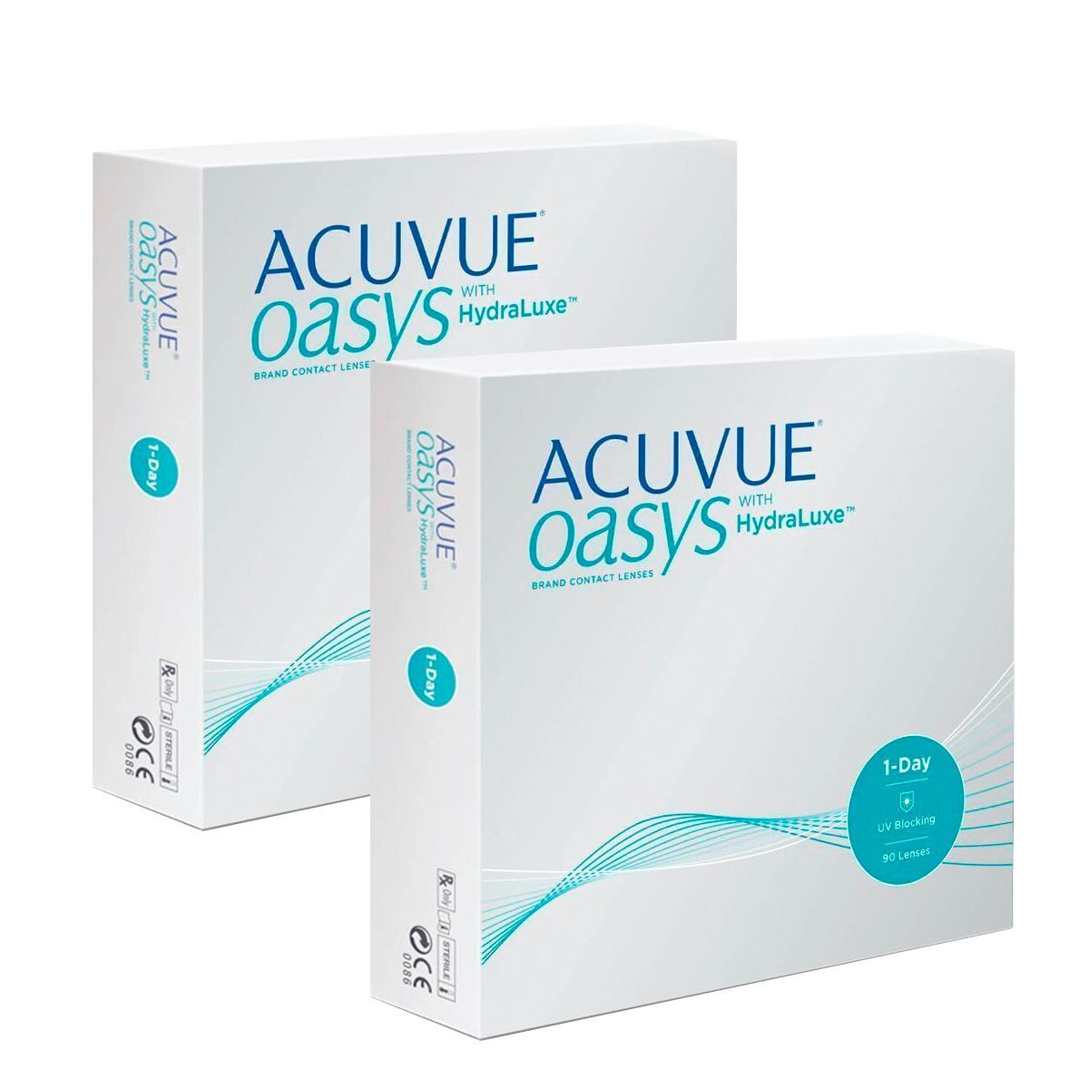 

ACUVUE OASYS 1-Day with HydraLuxe (2 упаковки по 90 линз) -11.00 R 9.0