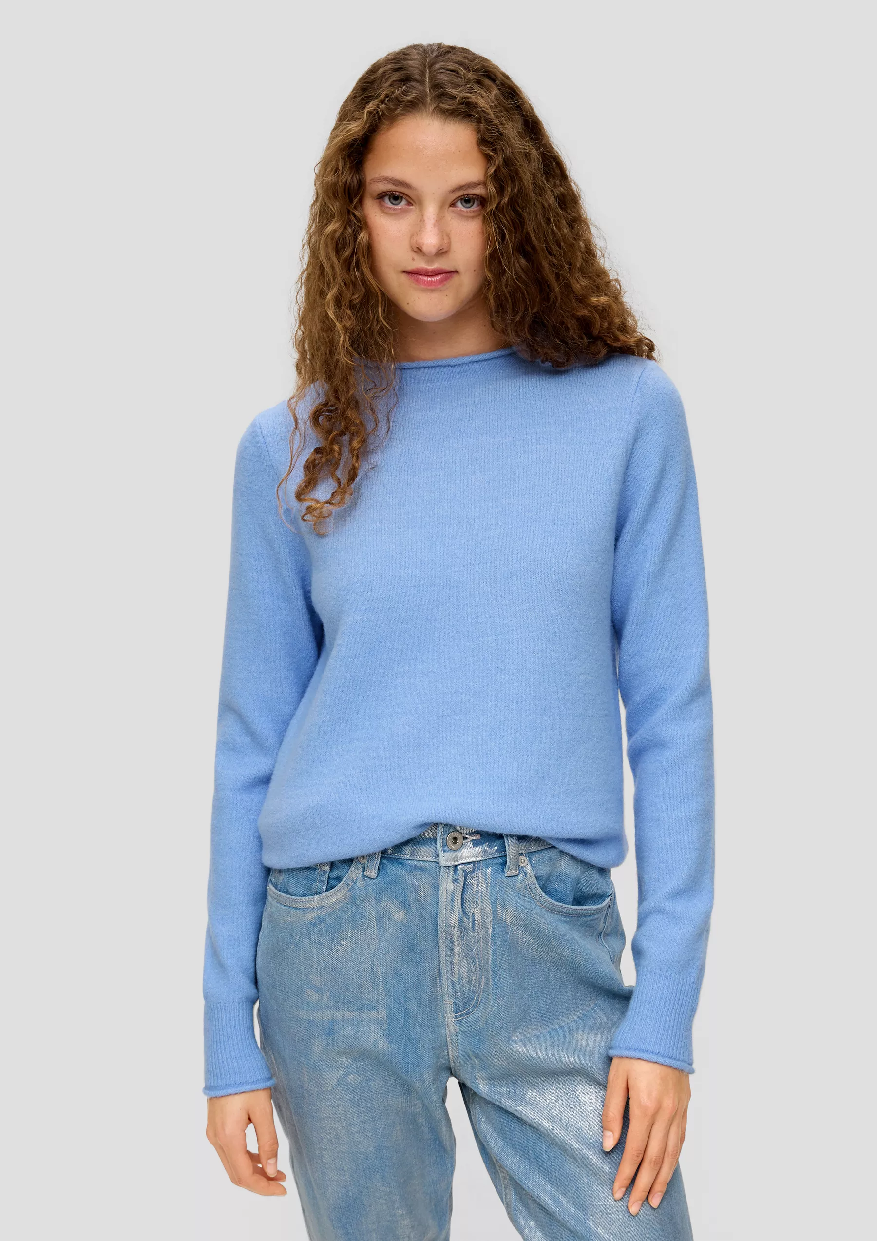 Пуловер женский QS by s.Oliver 2142393/53W0 синий S