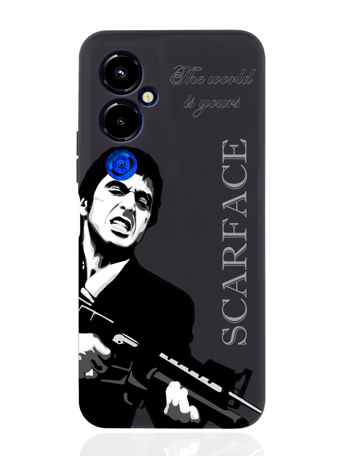 фото Чехол musthavecase для tecno pova 4 pro scarface tony montana/лицо со шрамом черный