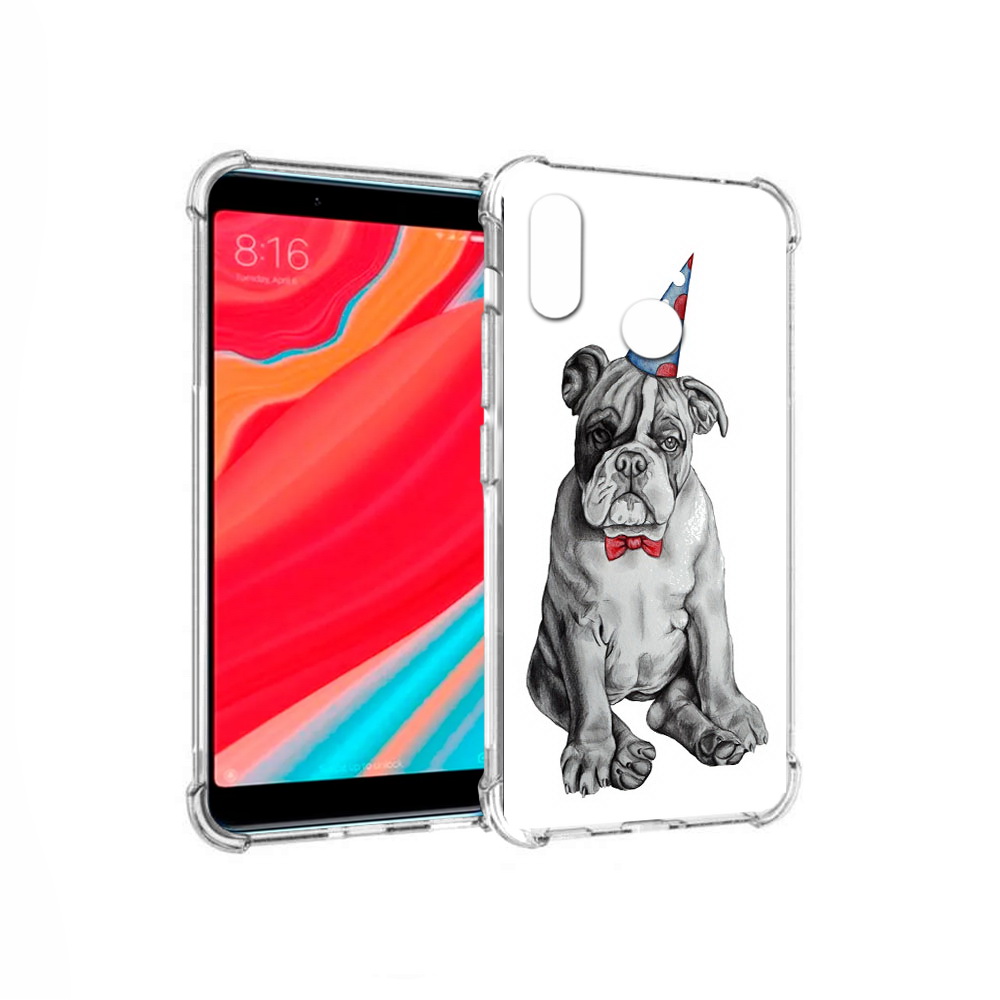 

Чехол MyPads Tocco для Xiaomi Redmi S2 праздничный щенок (PT111025.312.554), Прозрачный, Tocco