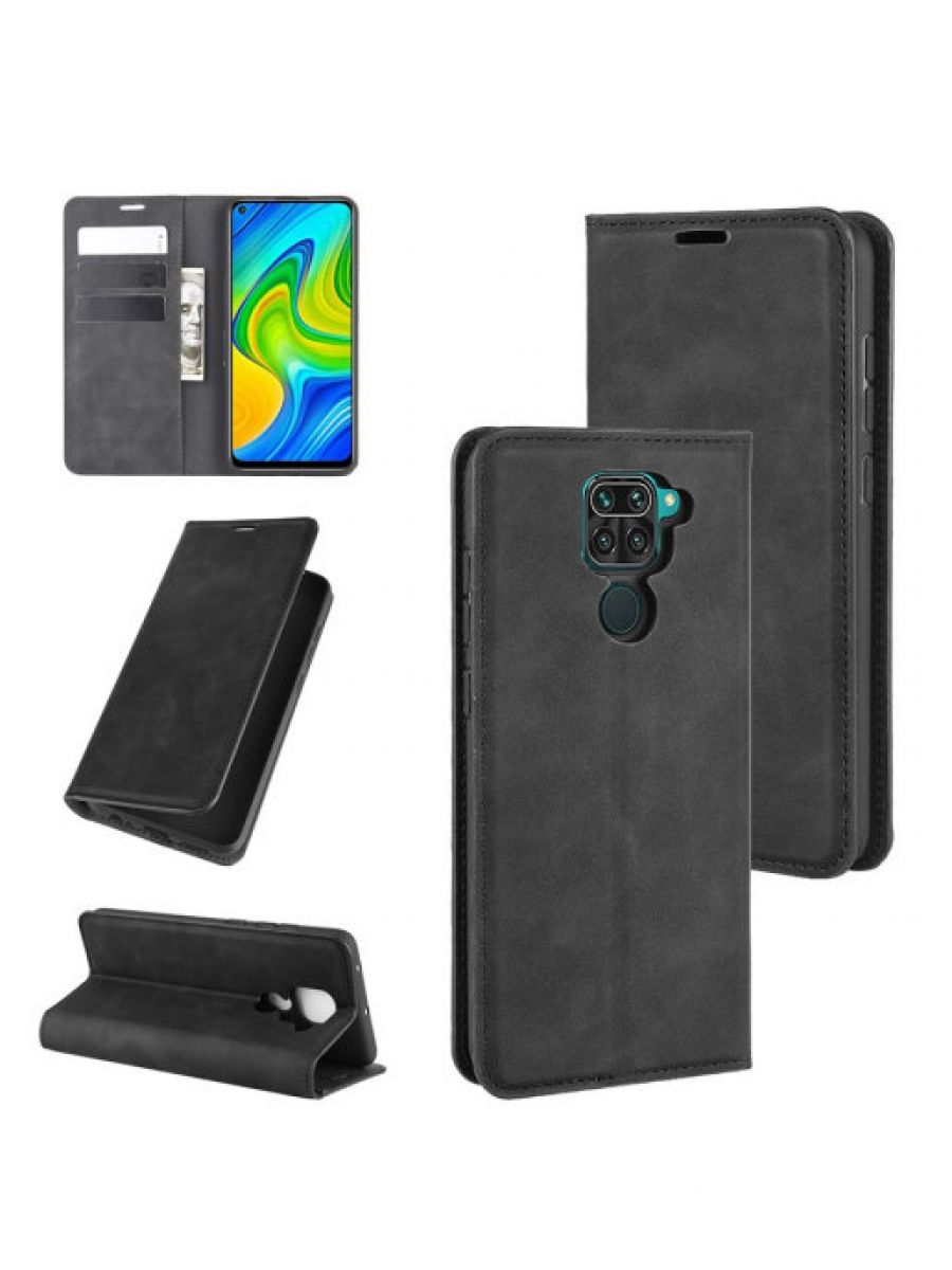 

Brodef Wish чехол книжка для Xiaomi Redmi Note 9 черный