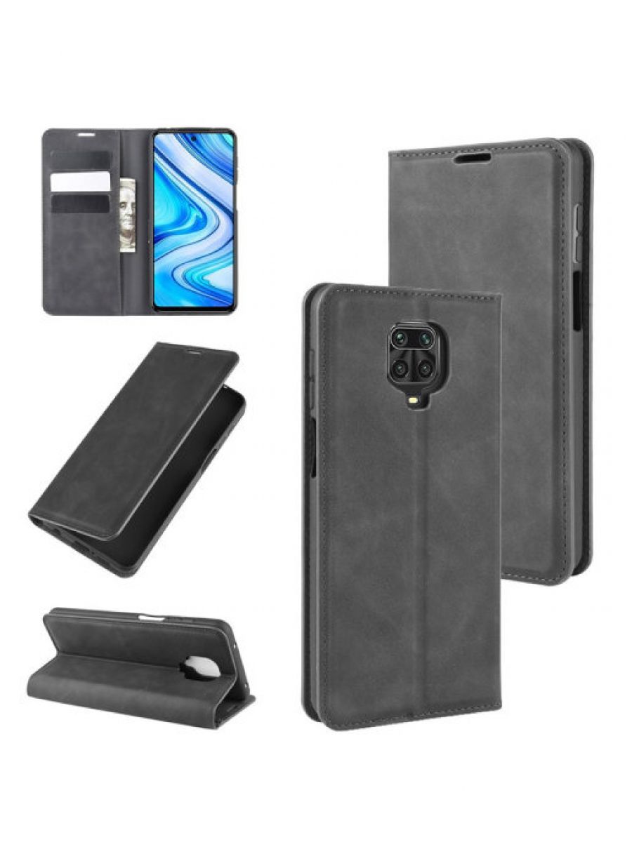 

Brodef Wish чехол книжка для Xiaomi Redmi Note 9 Pro/Redmi Note 9S черный