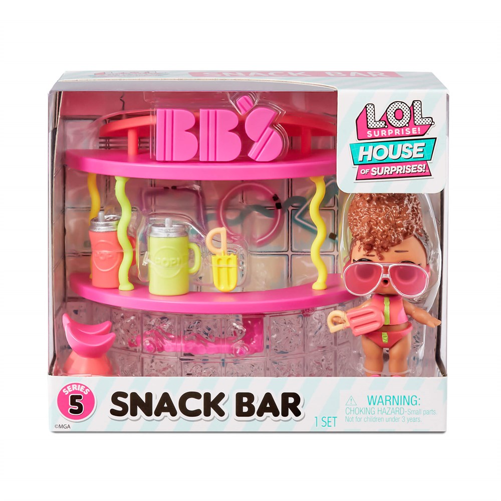 Игровой набор L.O.L. Surprise Кукла с мебелью House of Surprises Snack Bar 580249 игровой набор l o l surprise кукла с мебелью house of surprises hot tub 580232