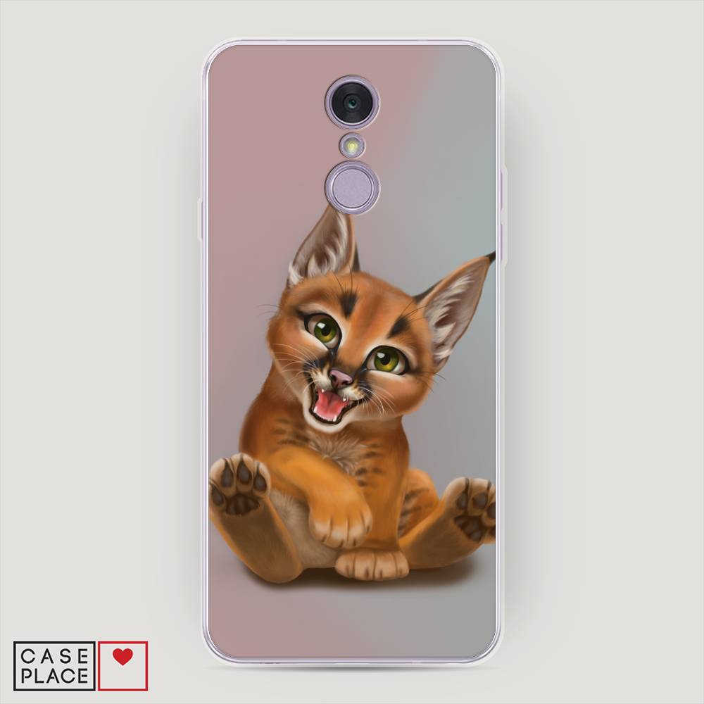 

Чехол Awog на LG Q7 (Plus, Alpha) "Малыш рыси", Оранжевый;серый, 83550-1