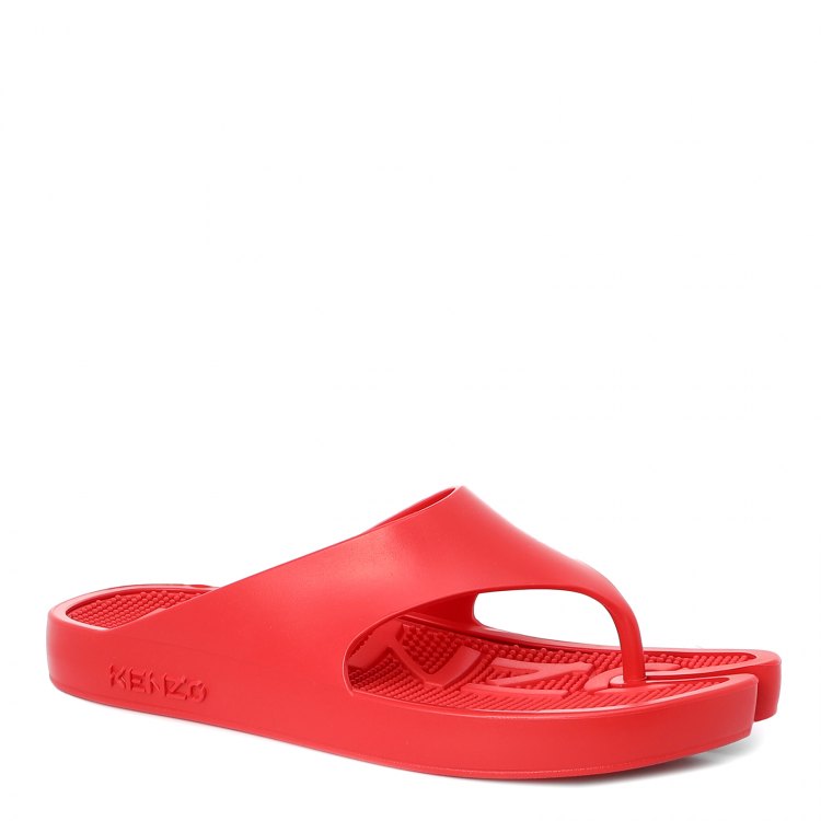 фото Женские сланцы kenzo new flip flop mu100 цв. красный 36 eu