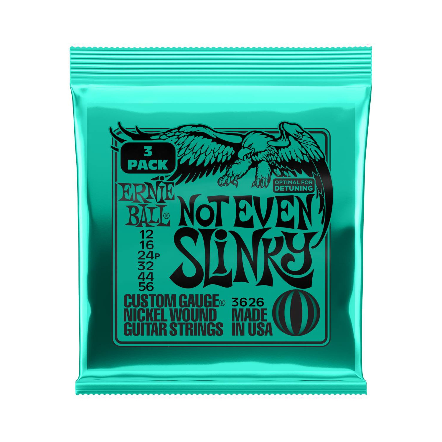 Струны для электрогитары ERNIE BALL 3626 Nickel Slinky Not Even 3 Pack 12-56