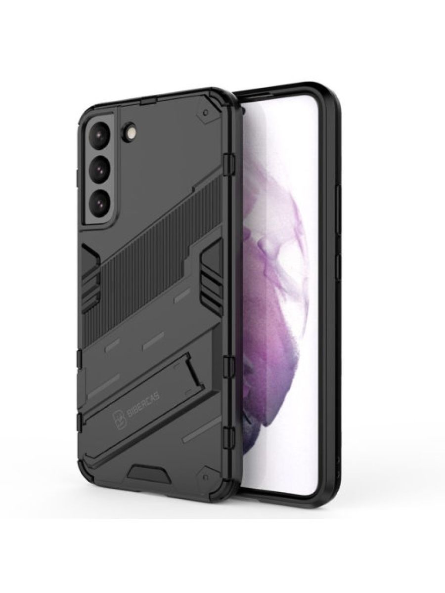 

Punk противоударный чехол с подставкой для Samsung Galaxy S22 Plus/S22+ Черный