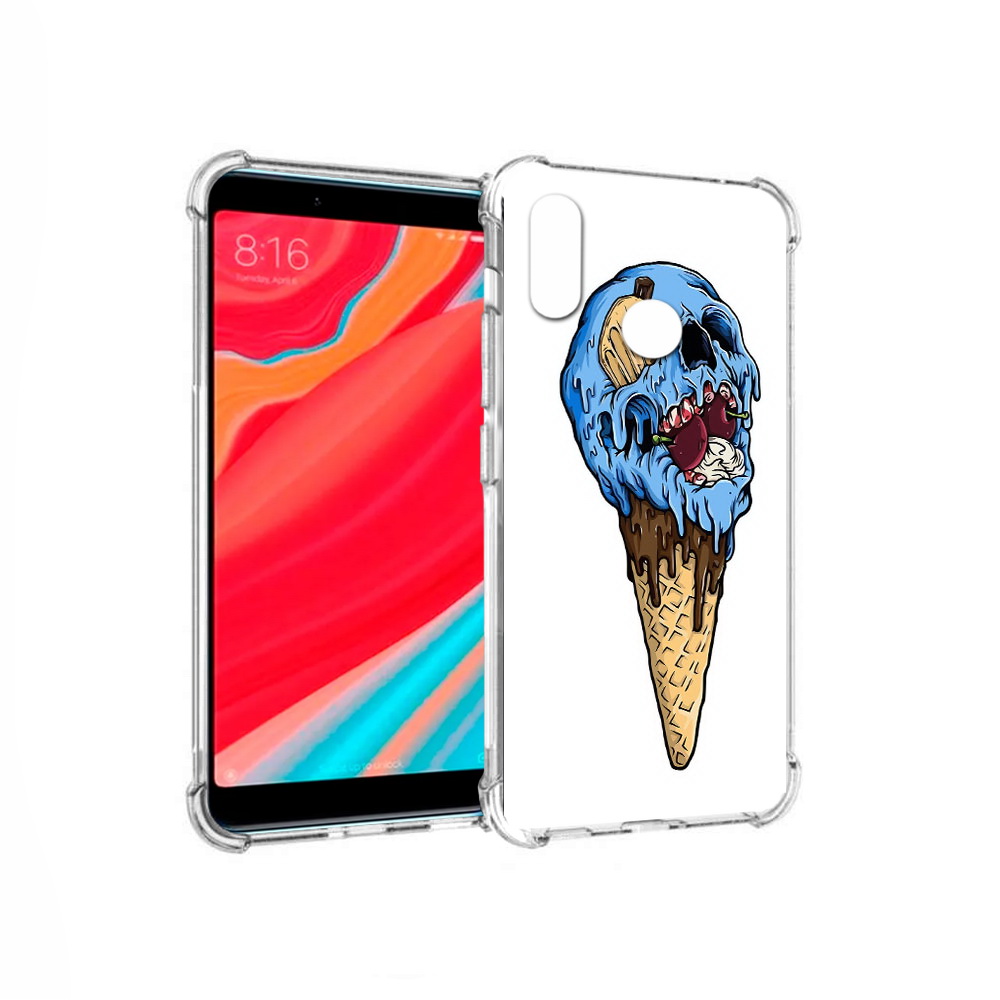 

Чехол MyPads Tocco для Xiaomi Redmi S2 мороженное череп (PT111025.312.484), Прозрачный, Tocco