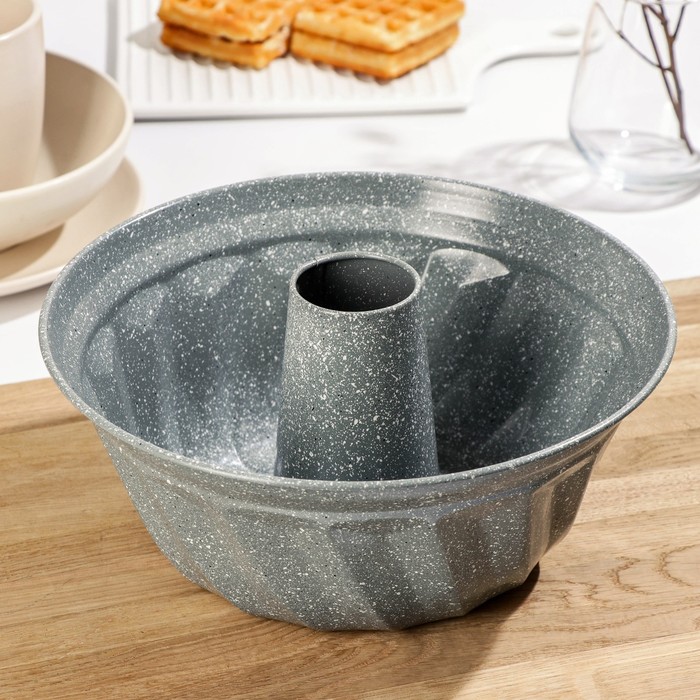 фото Форма для выпечки «элин мрамор. кекс», 25×11,5 см, антипригарное покрытие, цвет серый nobrand