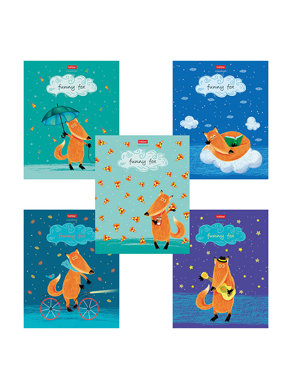 

Тетрадь общая в клетку Hatber Funny Fox 48Т5лВ1, 48 л., 1 шт., Funny Fox