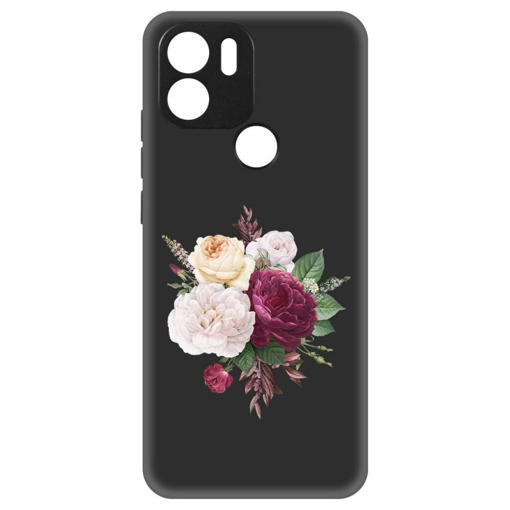 

Чехол-накладка Софт Цветочная композиция для Xiaomi Redmi A1+, Черный